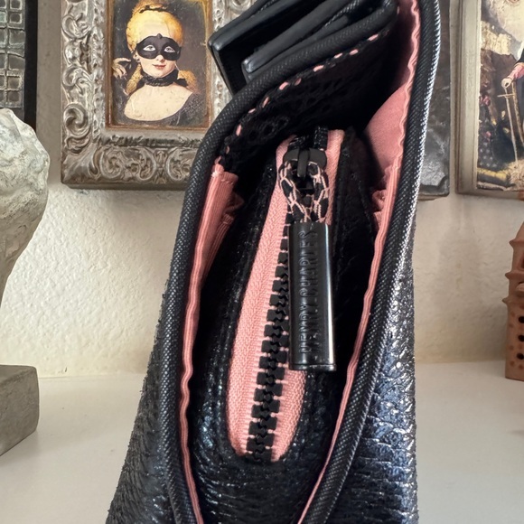 Rare Henry Charles Celest Black Clutch Cosmetic Bag‎ - Picture 5 of 17